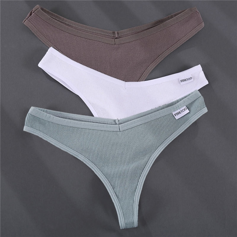 Ensfarget sommer-G-strengsett for kvinner