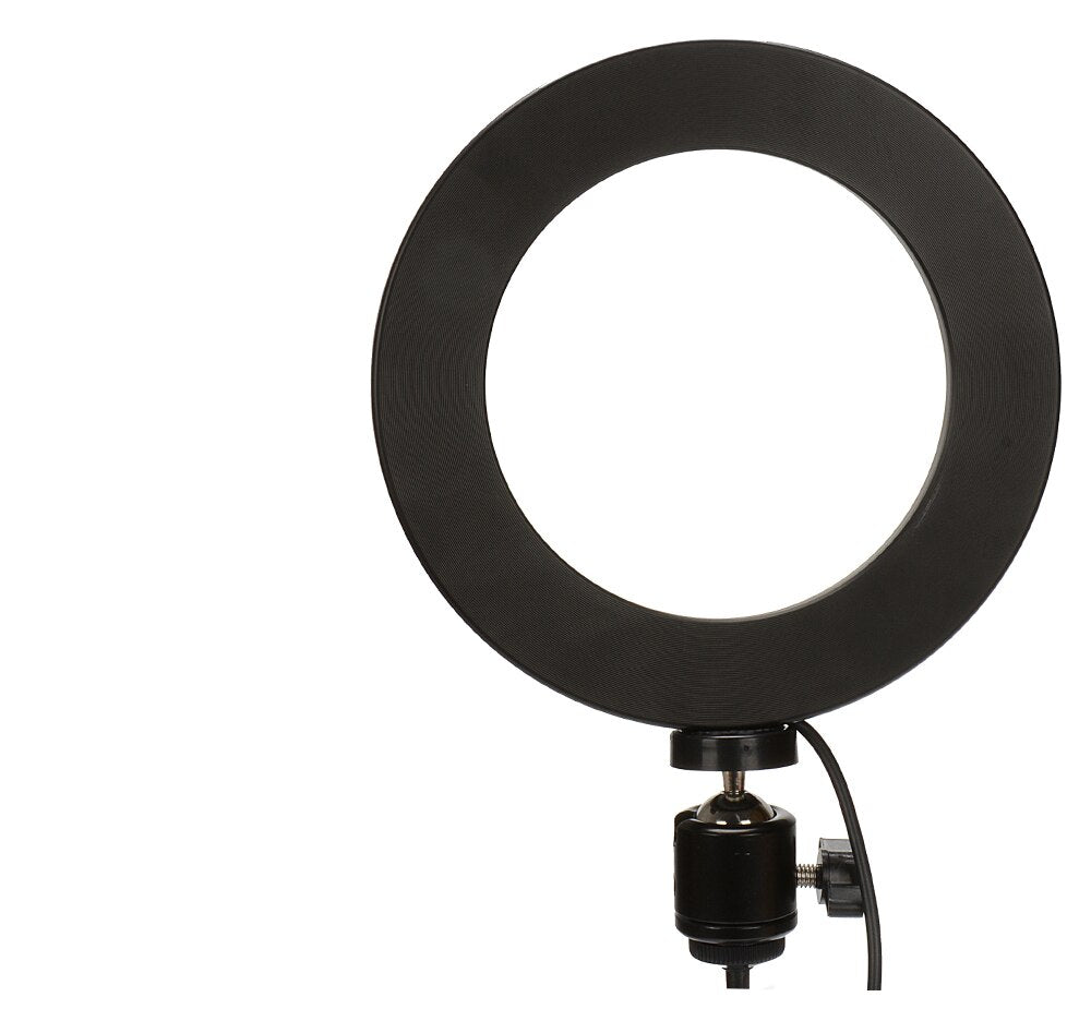 Dimbart LED-ringlys for kamera, mobil og video