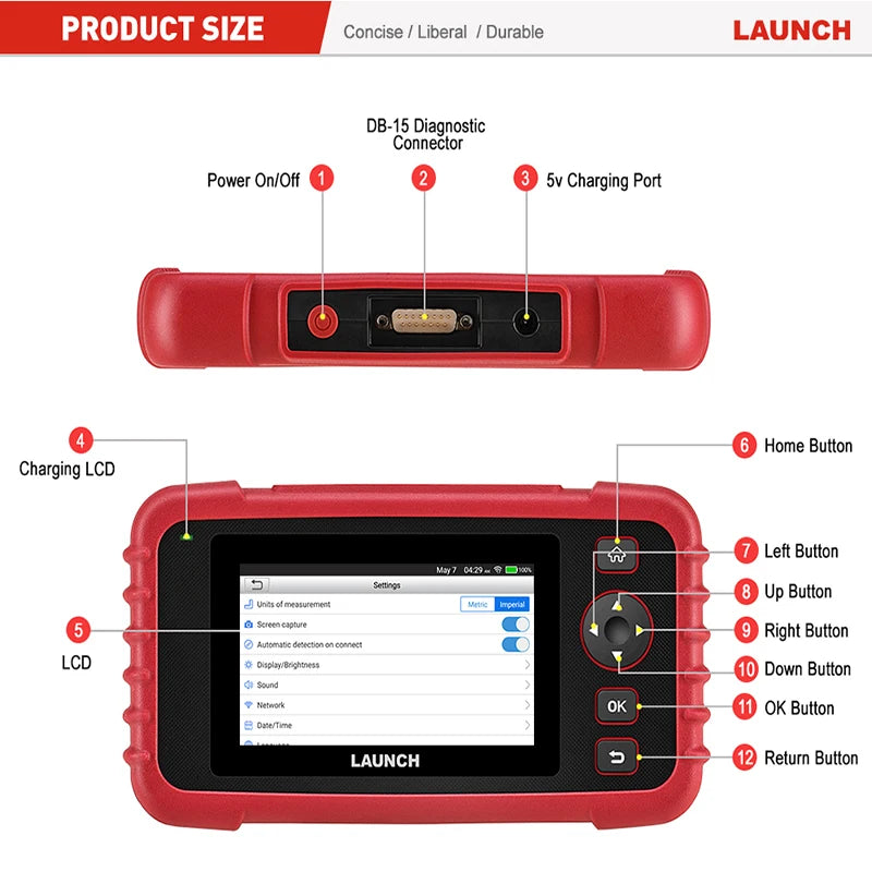 Profesjonell bildiagnose – Les ABS, motor og airbag selv (CRP123X V3.0)