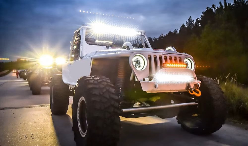 LED Bar 12"–32" – Kraftig arbeidslys for bil, ATV og båt