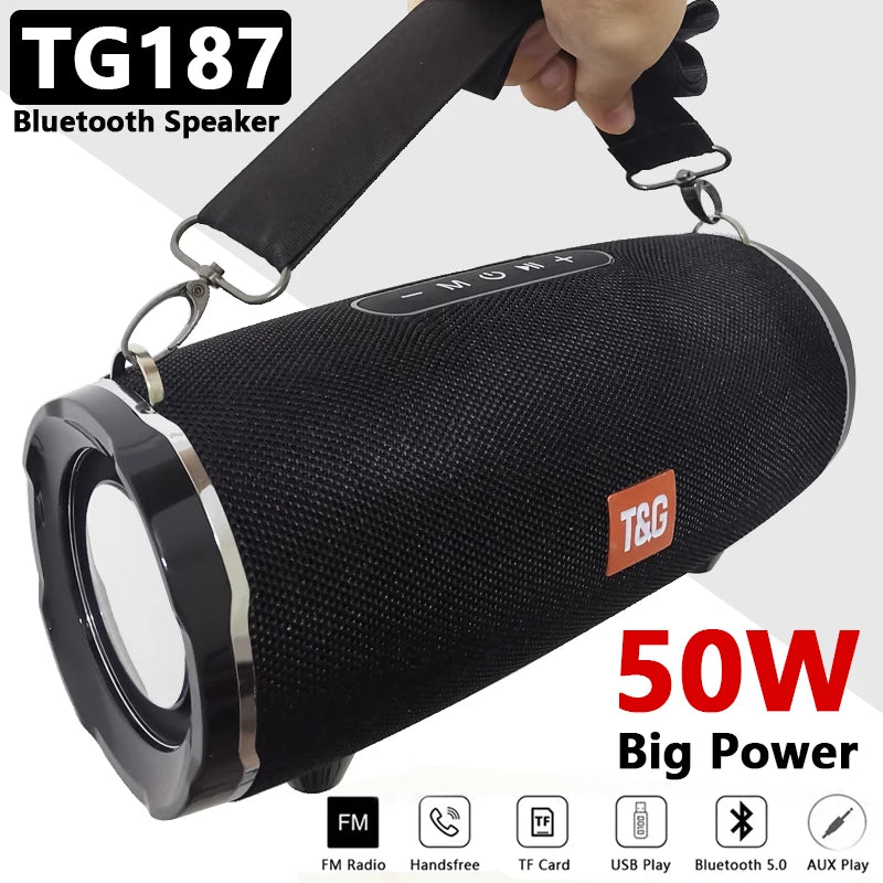 Kraftig Bluetooth Høyttaler – 20W / 50W Vanntett Speaker med Dyp Bass 🔊