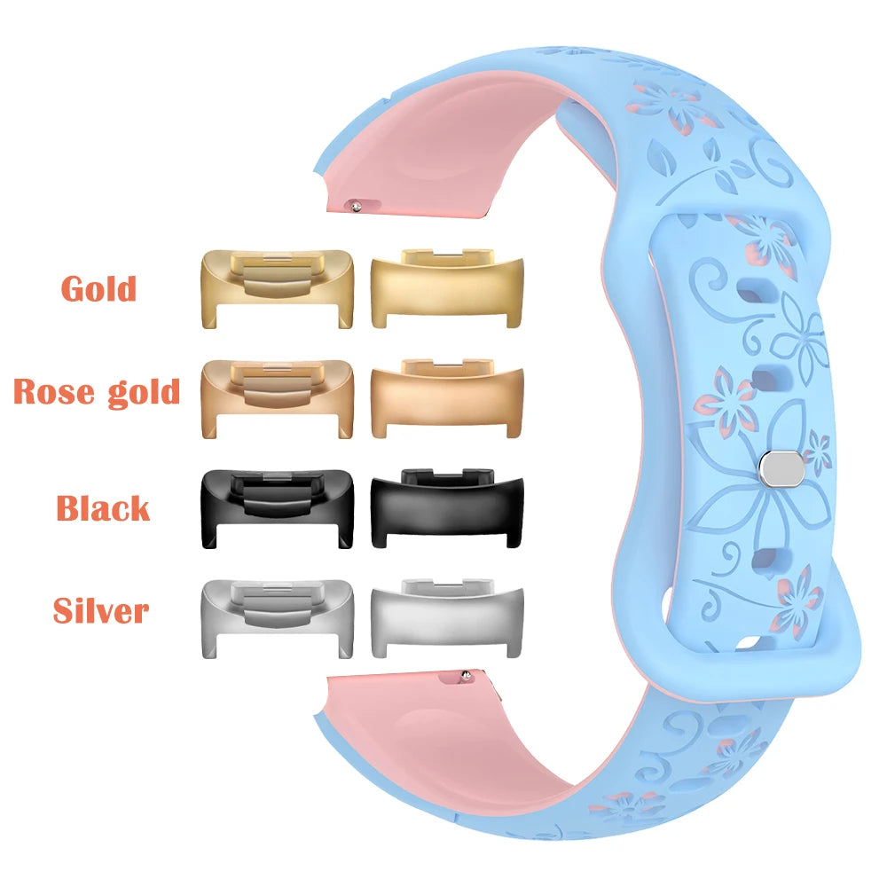 Silikonreim i flettet design egnet for Fitbit Charge 5 og 6