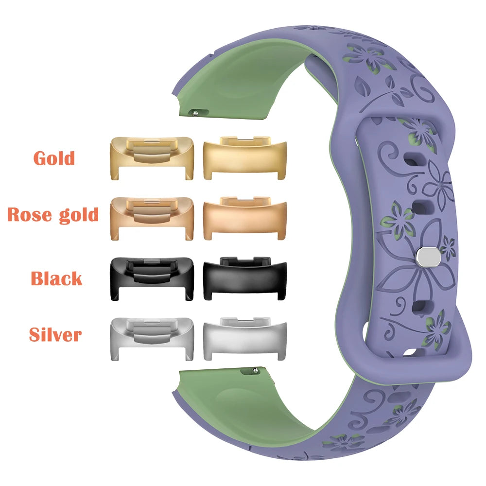Silikonreim i flettet design egnet for Fitbit Charge 5 og 6