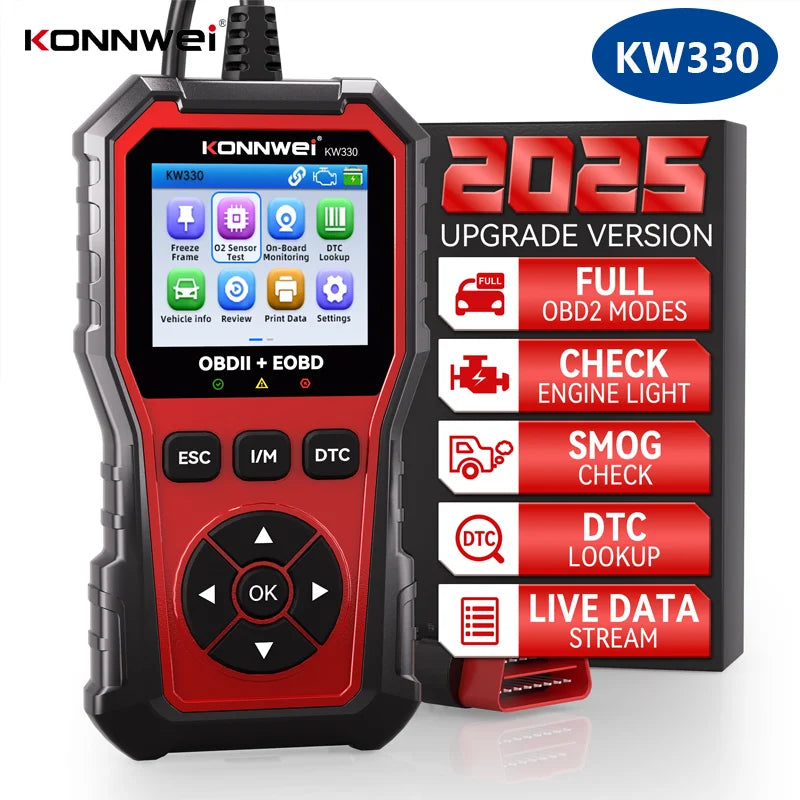 OBD2 feilkodeleser – Diagnosescanner for bil (Alle biler)