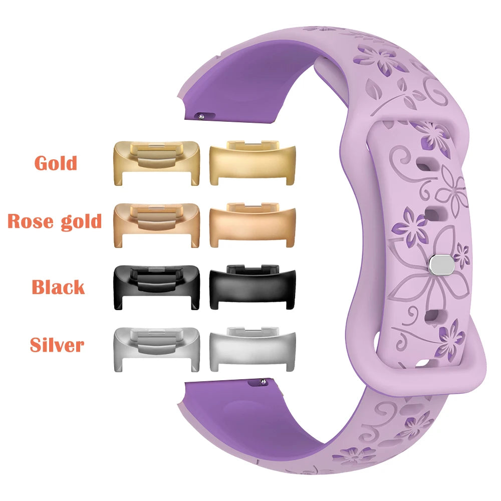 Silikonreim i flettet design egnet for Fitbit Charge 5 og 6