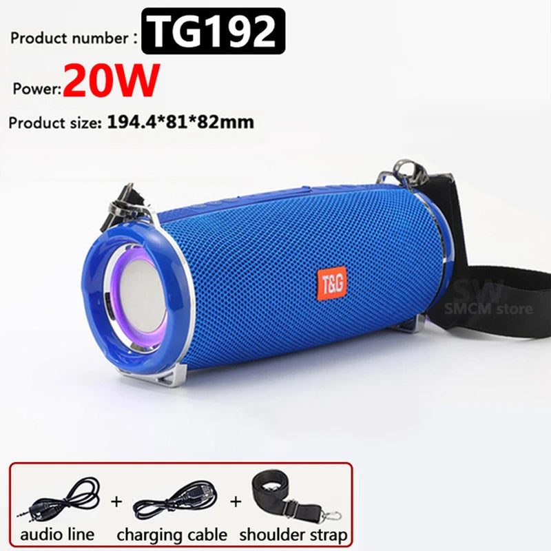 Kraftig Bluetooth Høyttaler – 20W / 50W Vanntett Speaker med Dyp Bass 🔊