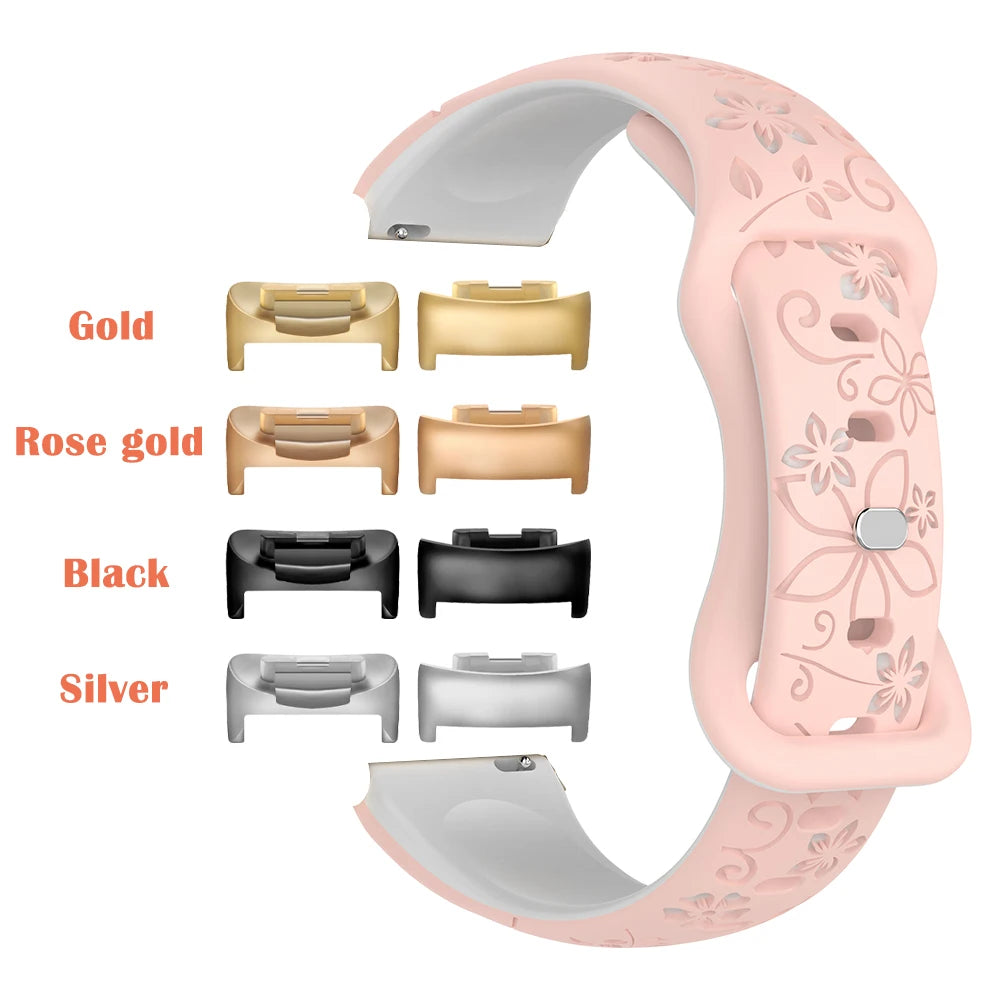 Silikonreim i flettet design egnet for Fitbit Charge 5 og 6