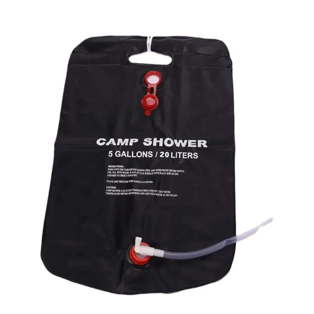 Soloppvarmet dusjpose 20L – perfekt for camping, strand og tur 🚿☀️