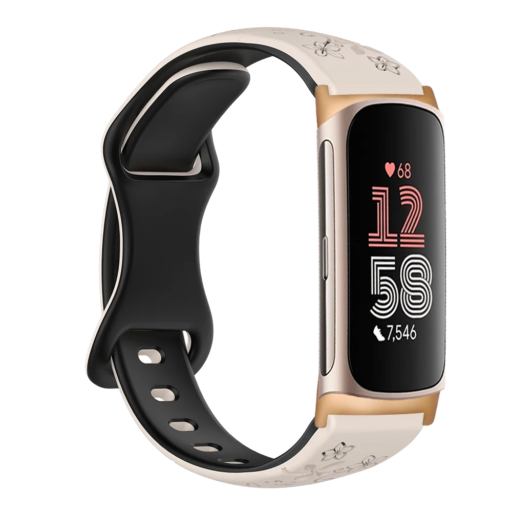 Silikonreim i flettet design egnet for Fitbit Charge 5 og 6
