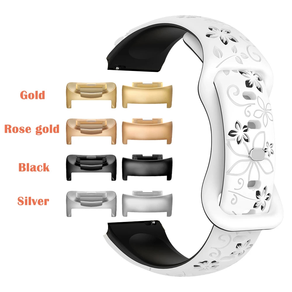Silikonreim i flettet design egnet for Fitbit Charge 5 og 6