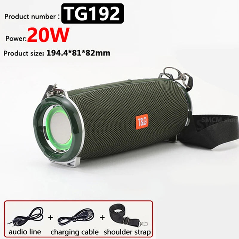 Kraftig Bluetooth Høyttaler – 20W / 50W Vanntett Speaker med Dyp Bass 🔊