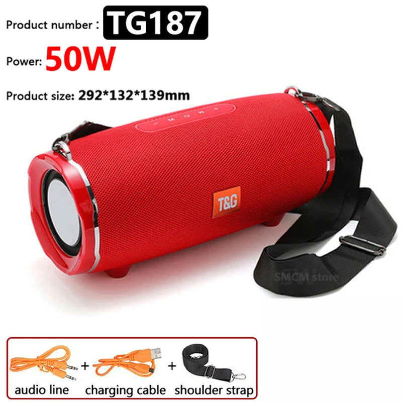 Kraftig Bluetooth Høyttaler – 20W / 50W Vanntett Speaker med Dyp Bass 🔊