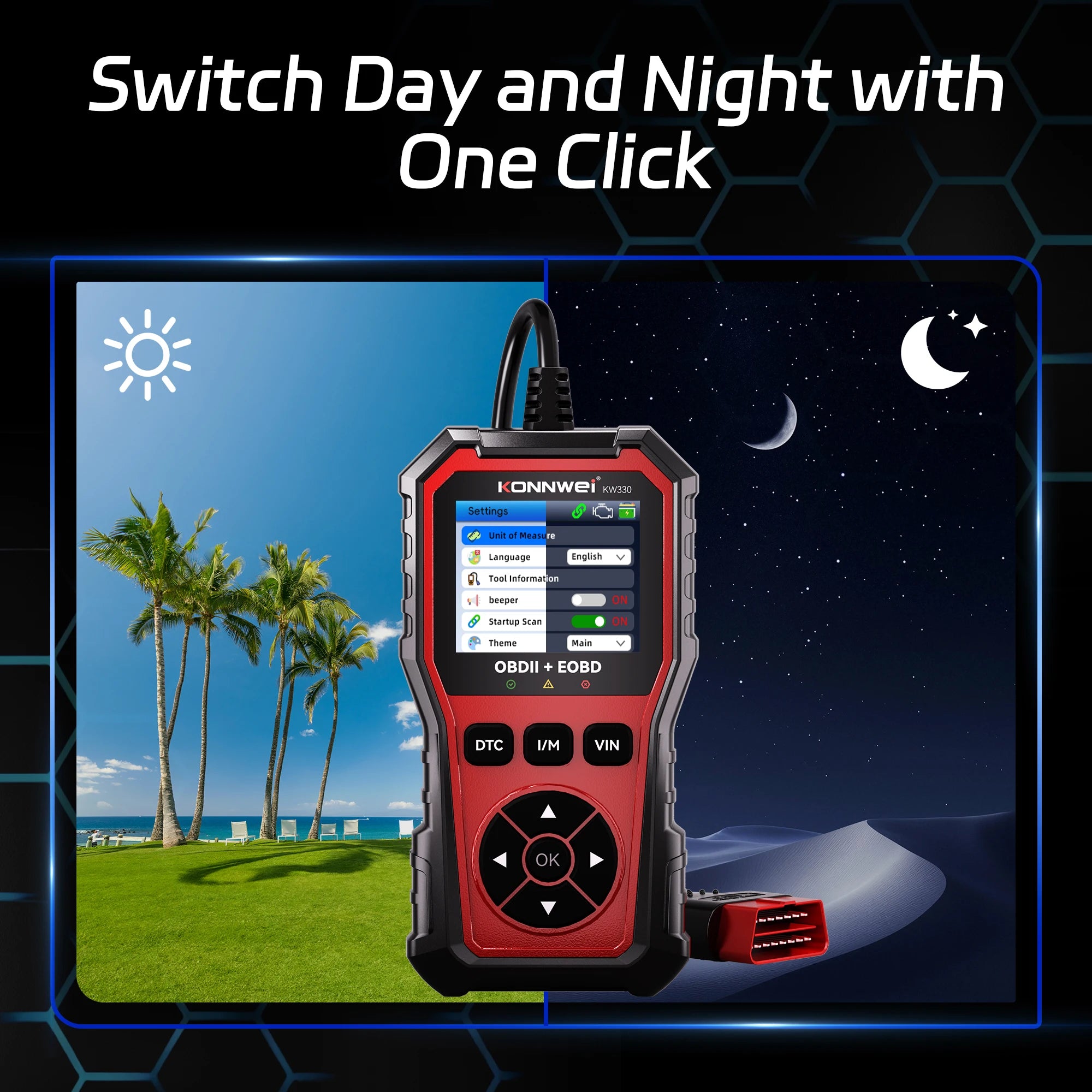 OBD2 feilkodeleser – Diagnosescanner for bil (Alle biler)