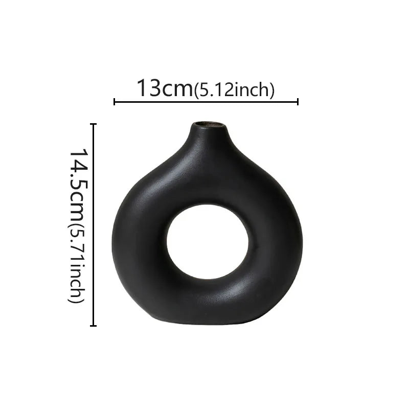 Minimalistisk keramisk vase – perfekt til moderne hjem