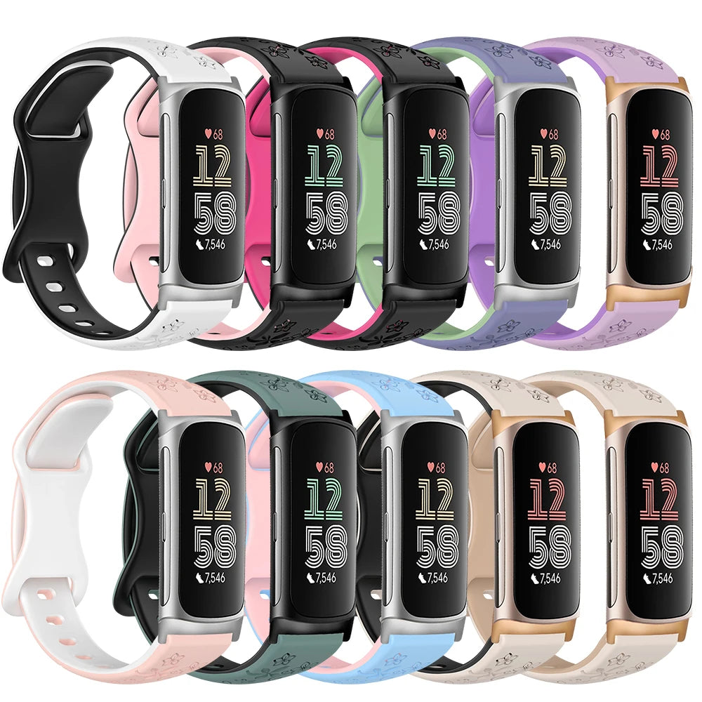 Silikonreim i flettet design egnet for Fitbit Charge 5 og 6