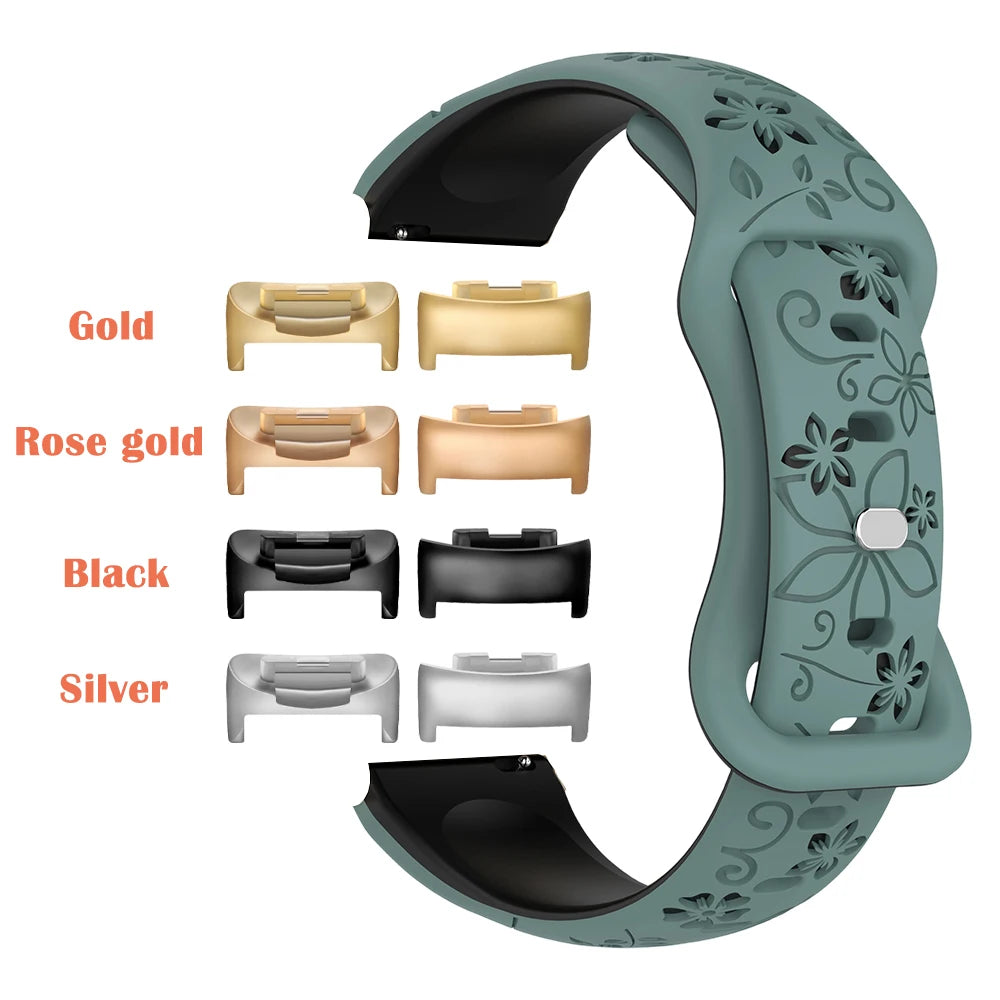 Silikonreim i flettet design egnet for Fitbit Charge 5 og 6