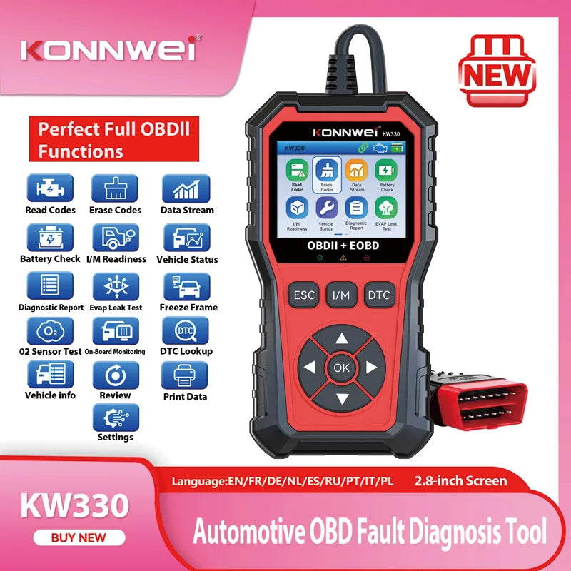 OBD2 feilkodeleser – Diagnosescanner for bil (Alle biler)