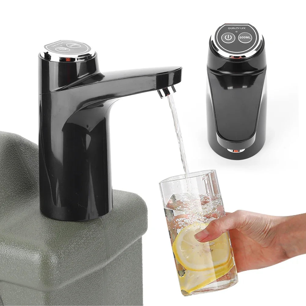 Trådløs vannpumpe med USB – bærbar vanndispenser for camping, hytte og tur