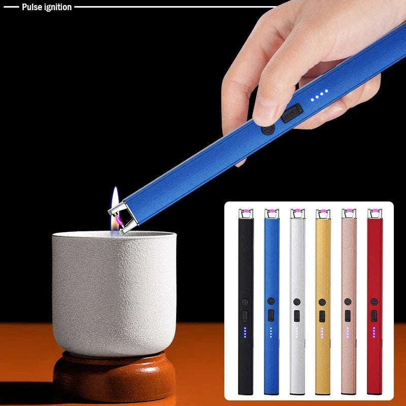 Vindtett Elektrisk Lighter – Oppladbar USB | Perfekt til Tur & Hverdag