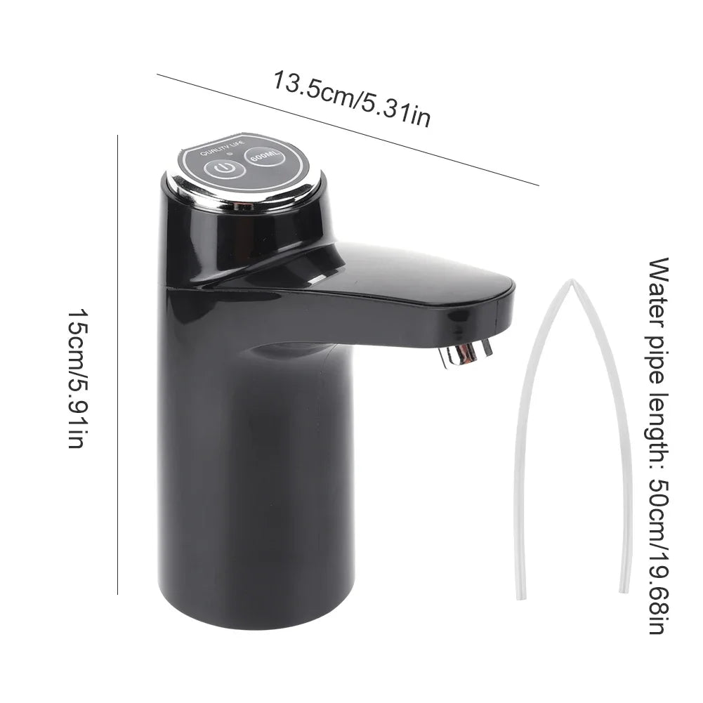 Trådløs vannpumpe med USB – bærbar vanndispenser for camping, hytte og tur