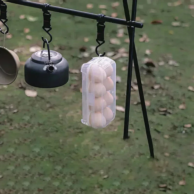 Bærbar eggboks (3 / 4 / 8 egg) – støtsikker oppbevaring for camping og tur 🥚