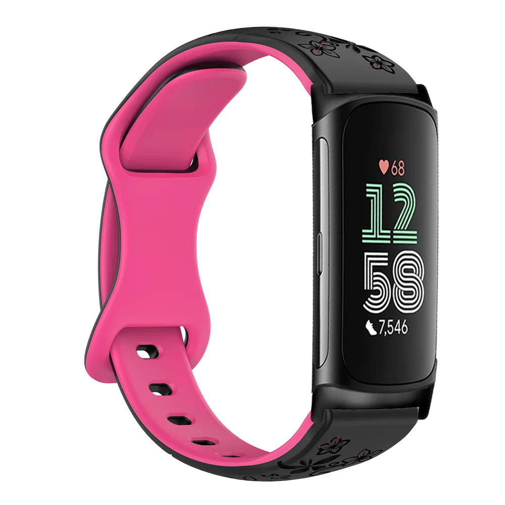 Silikonreim i flettet design egnet for Fitbit Charge 5 og 6
