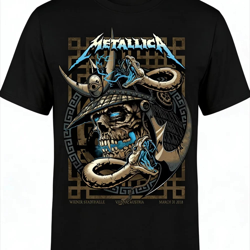 Metallica Samurai Skull T-skjorte for menn
