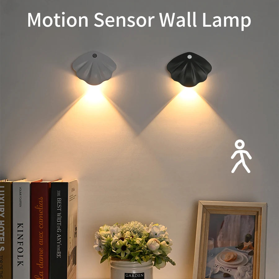 Trådløs Vegglampe med Bevegelsessensor – Oppladbar LED Lampe
