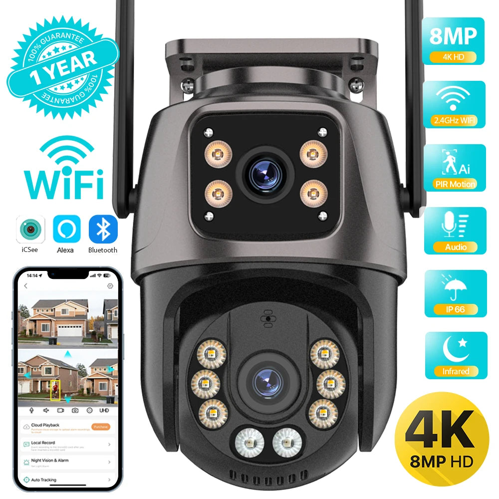 360° WiFi sikkerhetskamera – full kontroll fra mobilen