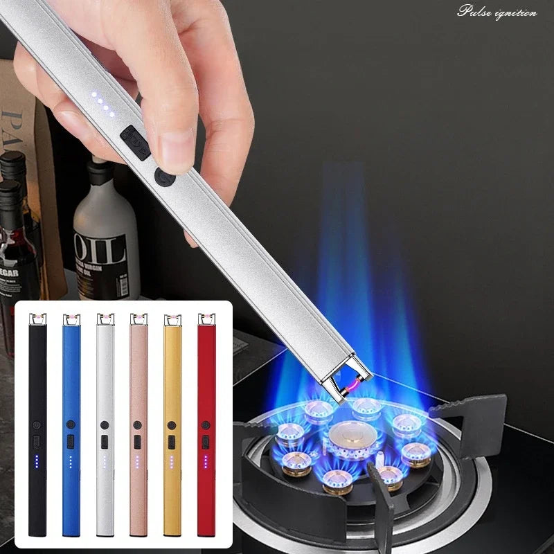 Vindtett Elektrisk Lighter – Oppladbar USB | Perfekt til Tur & Hverdag