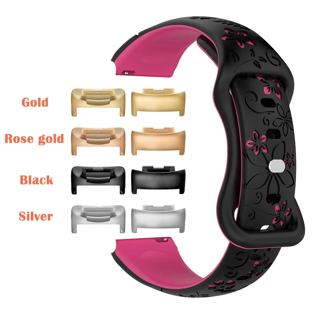 Silikonreim i flettet design egnet for Fitbit Charge 5 og 6