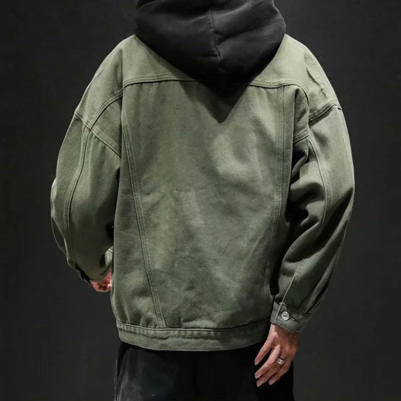 Herre Denimjakke – Trendy Streetwear Y2K