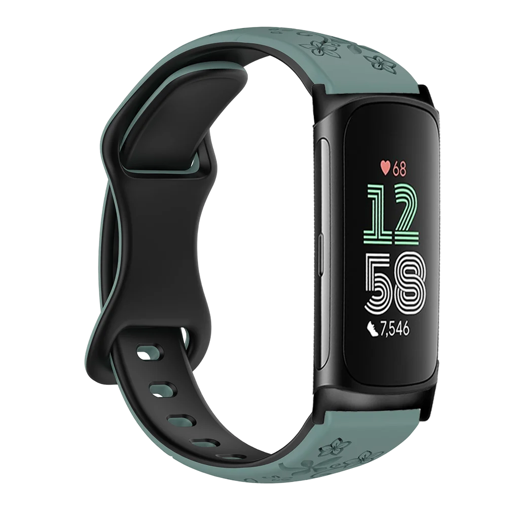 Silikonreim i flettet design egnet for Fitbit Charge 5 og 6