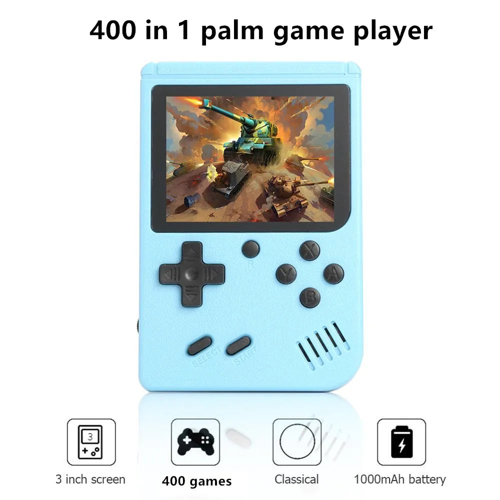 Mini Retro Spillkonsoll – 400 Spill i Én