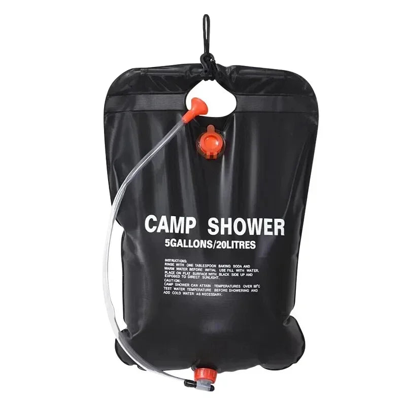 Soloppvarmet dusjpose 20L – perfekt for camping, strand og tur 🚿☀️