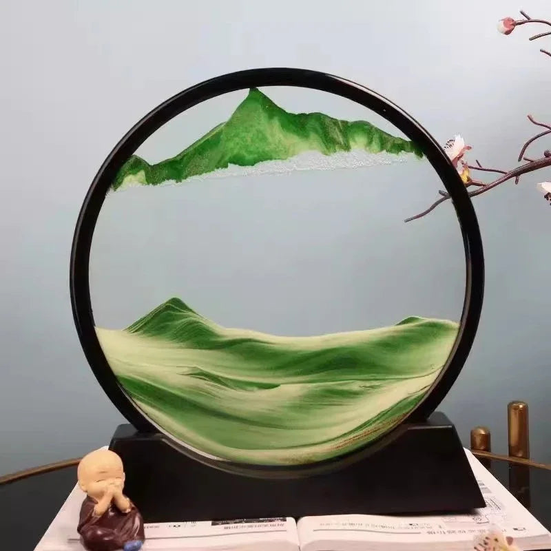 Vanntett Sandkunst – Beroligende 3D Sandlandskap