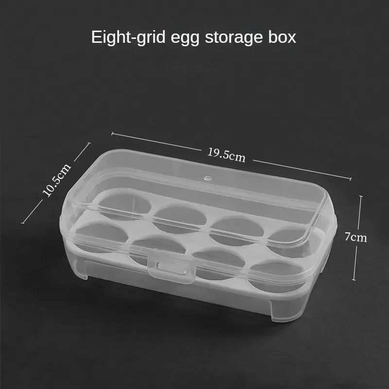Bærbar eggboks (3 / 4 / 8 egg) – støtsikker oppbevaring for camping og tur 🥚