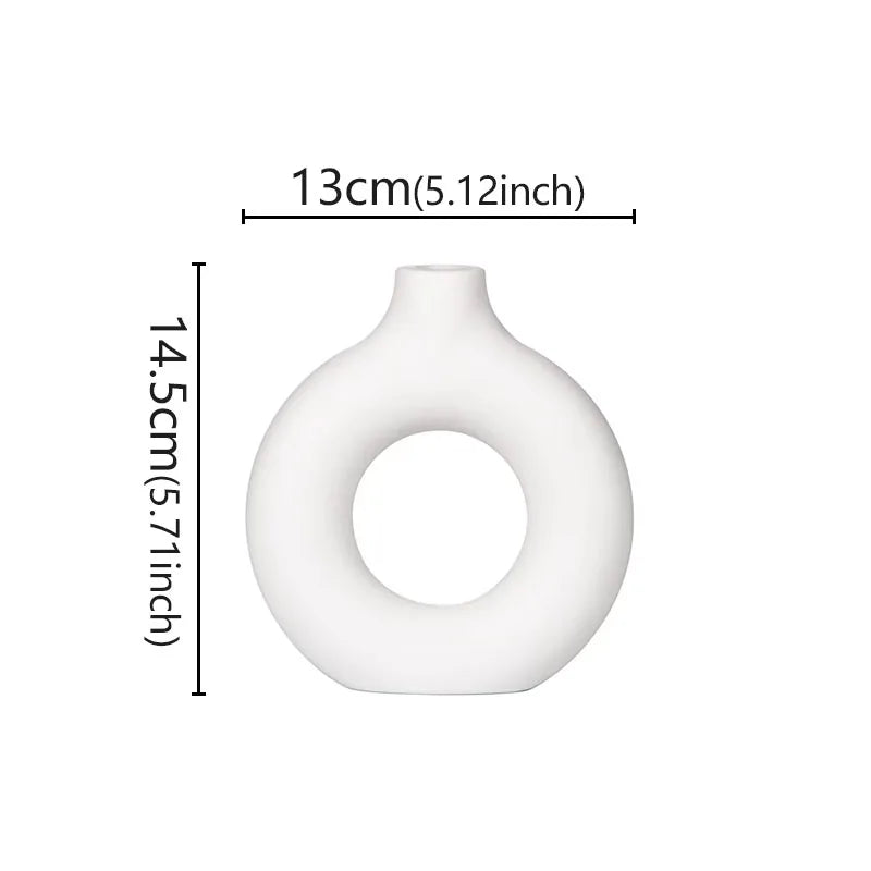 Minimalistisk keramisk vase – perfekt til moderne hjem