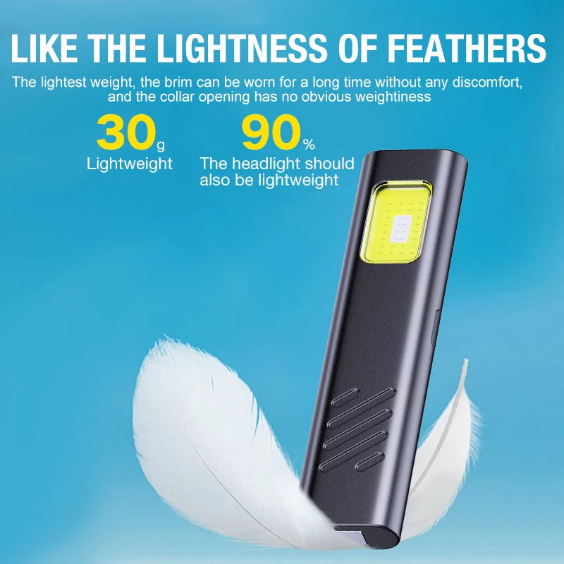 Mini LED sikkerhetslys – kraftig nødlys for bil, tur og camping