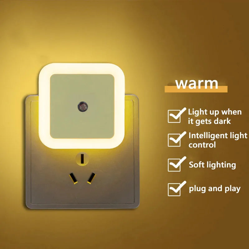 Smart nattlys med lyssensor – Automatisk LED lys