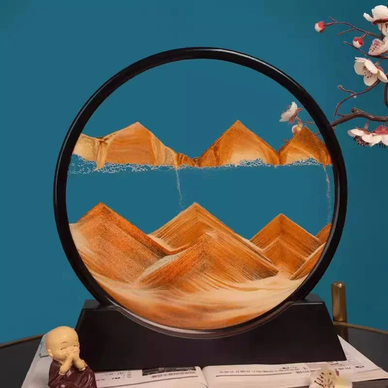 Vanntett Sandkunst – Beroligende 3D Sandlandskap