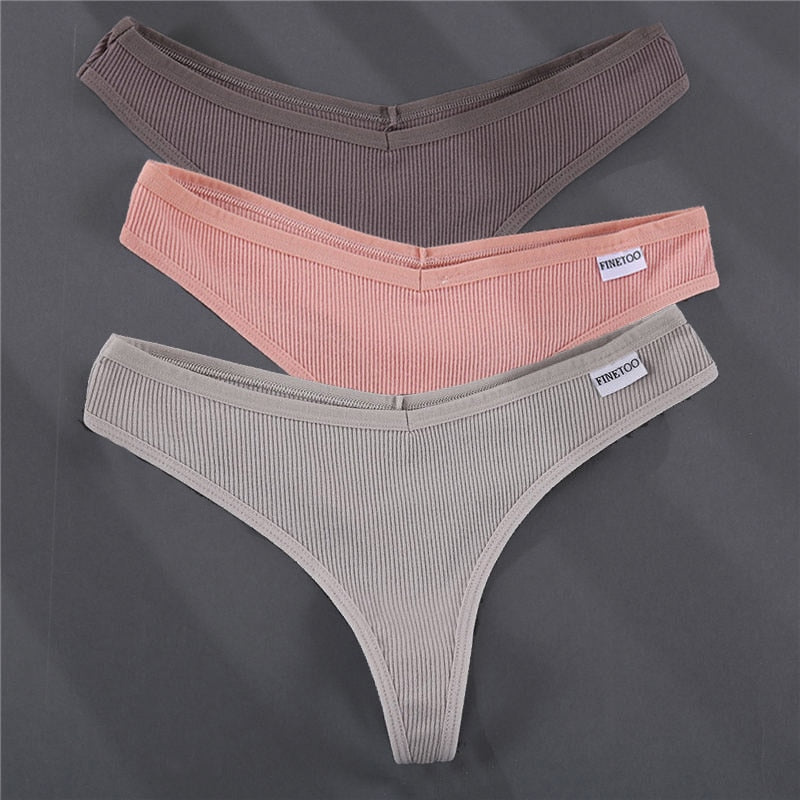 Ensfarget sommer-G-strengsett for kvinner