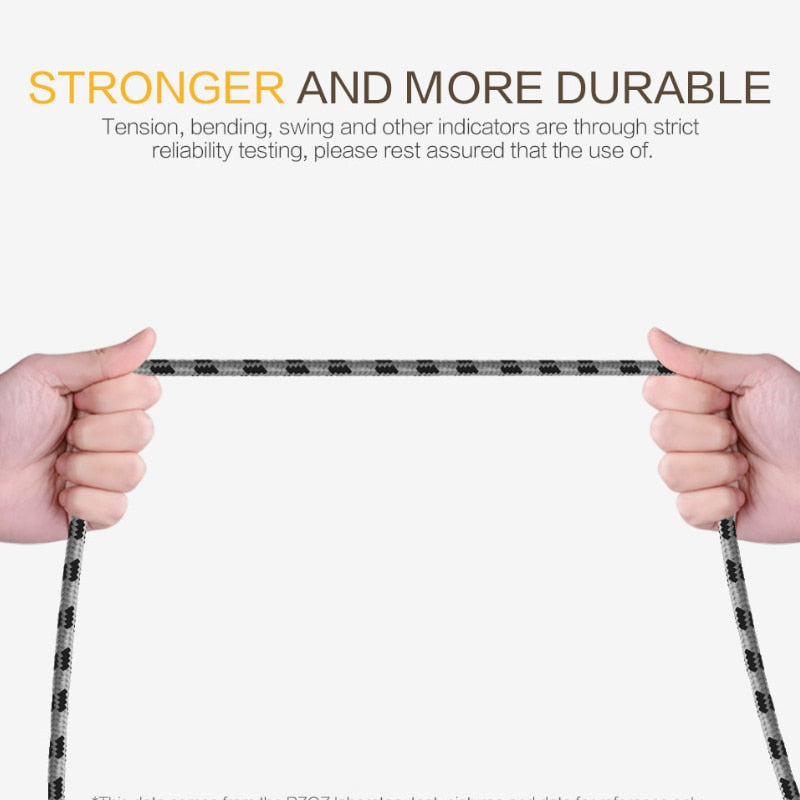 Hurtigladende USB-kabel for iPhone (1m / 2m)