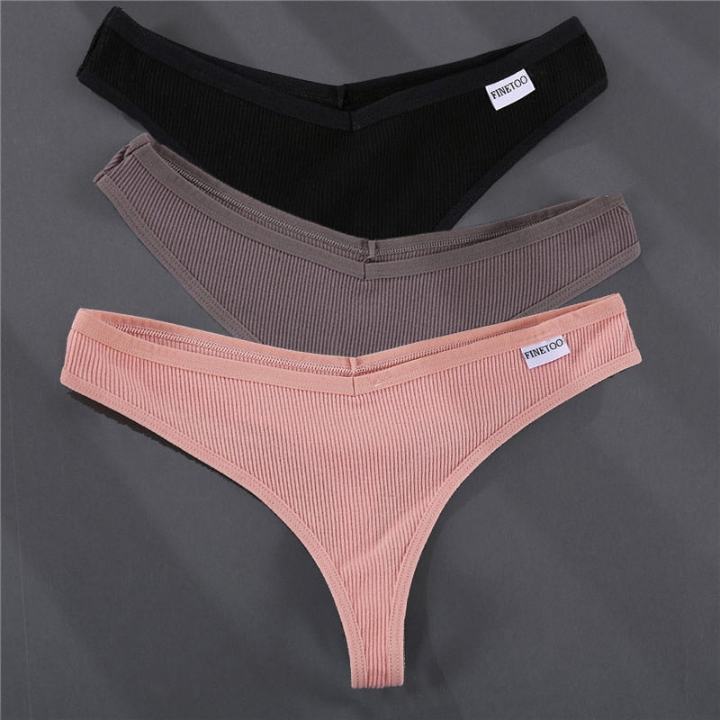 Ensfarget sommer-G-strengsett for kvinner